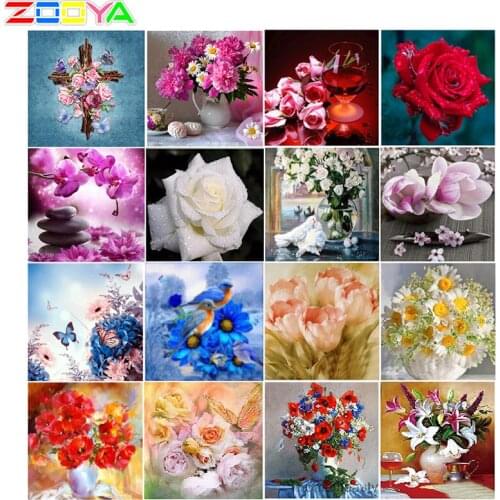 Full Diamond Landscape Flowers 5D Diy Diamond Painting Gift Embroidery 3D Cross Stitch Kit On Home Craft Diamond Painting Sp798
