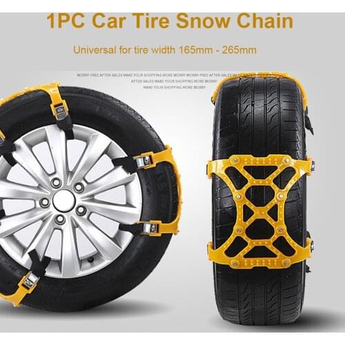 Car Tyre Anti-Skid Chain Resistant Anti-slip Auto SUV Truck Winter Snow Tire Wheel Safty Anti-Skid Chain TPU Skidproof Belt 1PC