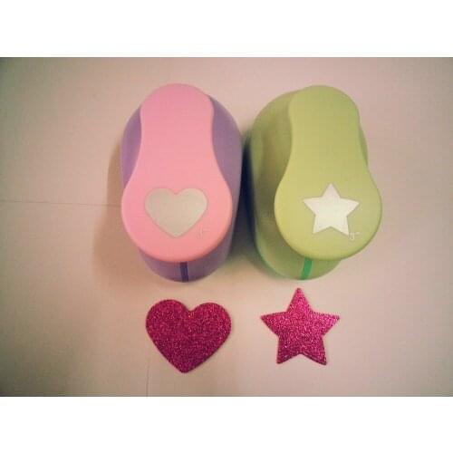Free shipping 2pcs(heart+star) craft punch with 3 inch eva Punch Scrapbook punch Paper Punches paper cuttter for DIY