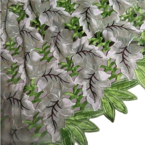Free Shipping high quality Handcut holed big African wedding lace Fabric 2021 5 Yards embroidered Swiss Voile Lace -N88144d