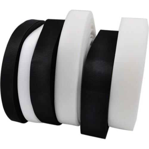 Double Sided Nylon Injection Hook, 1.2''3cm Width 5m/lot Black, Thin and Soft Moulded Plastic Injection Hook for Loop Adhesive