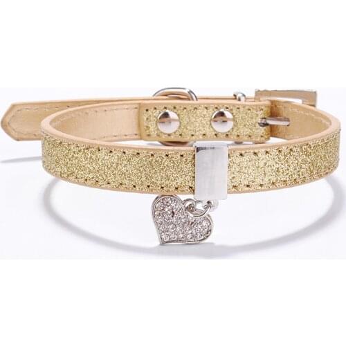 Glossy Cat Dog Collar PU Leather With Drop Ornament Fashion Pet Necklace Accessories Adjustable for Small Medium Dogs Cats Puppy