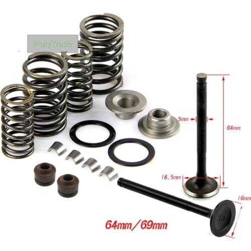 GY6 50 80cc Scooter Engine Valve Set Assembly 139QMB Cylinder Head Parts Repair Motorbike QMTJ-GY650