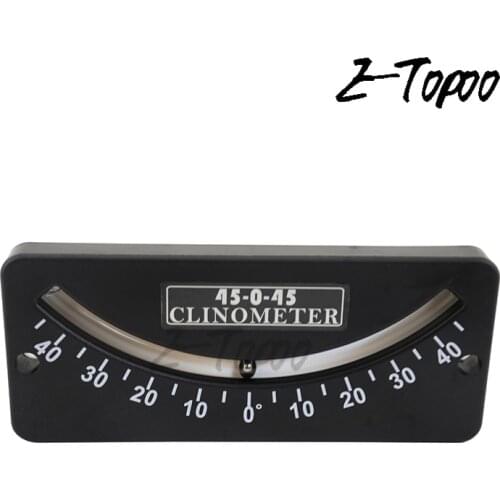 25-0-25 Inclinometer and Tilt Gauge 45-0-45 Glass Tube Inclinometer slope protractor angle meter