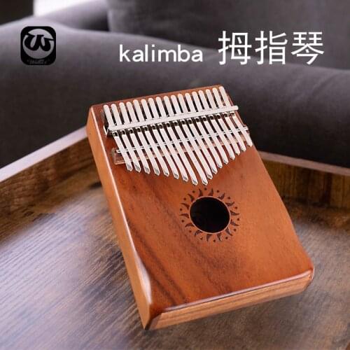 Walter.t 17 Keys kalimba bag thumb piano Acacia Mahogany calimba xylophone key portable keyboard vibraphone musical instrument