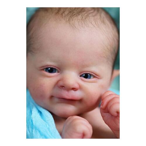 NPK 17inch Reborn Doll Kit Woodland Fairy Elf Flynn with body and eyes Unpainted Doll Parts