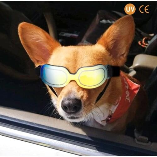 Colorful Dog Glasses Sunglasses Adjustable Windproof Cool Design Fashion Pet Cat Dog Sunglasses Big Pet Wearing