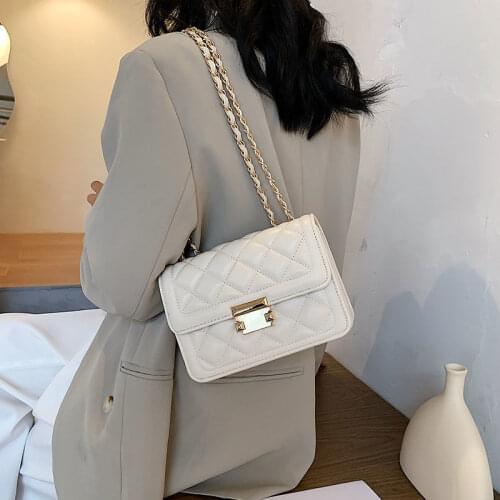 Summer Small Bag Female Bag 2021 Net Red New Fashion Diamond Chain Bag Woman Shoulder Bag Messenger Bag Satchels Purse Bolsa