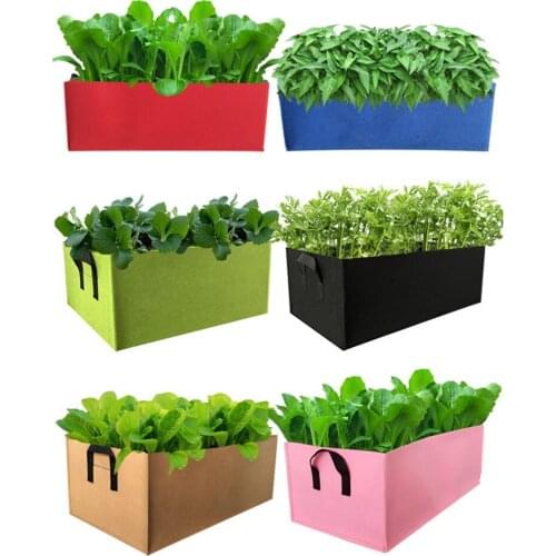 Planting Grow Bag Thickened Fabric Pots Garden Strawberry Root Breathable Vegetable Reusable Pot Planter Bag with Handle Straps