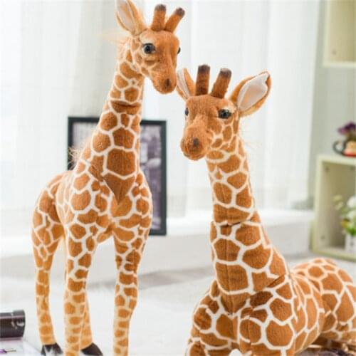 New 50-100cm Giant size Giraffe Plush Toys Cute Stuffed Animal Soft Giraffe Doll Birthday Gift Kids Toy