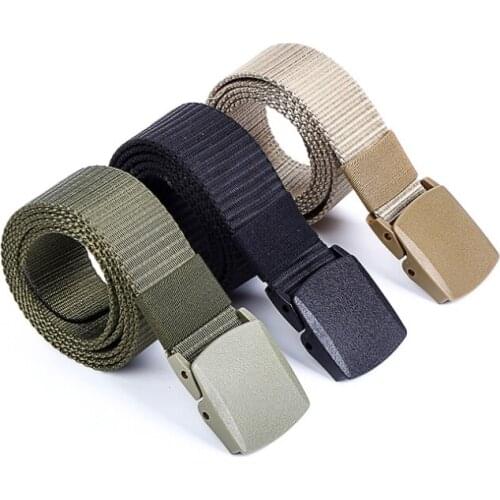 Aoluolan Nyloy Hunting Men Outdoor Canvas Belt Sports Canvas Waistband Lumbar Waist Support Fitness Belt