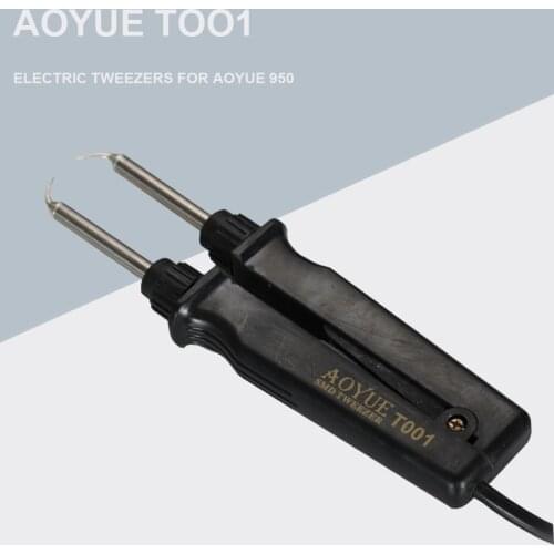 Orginal AOYUE 950 electric tweezers IC soldering station Hot Tweezer for BGA SMD repairing T001