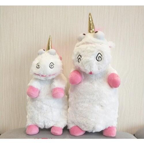 40cm And 56cm Fluffy Unicorn Plush Backpack Bag Animal Soft Stuffed Plush Shoulders Bag