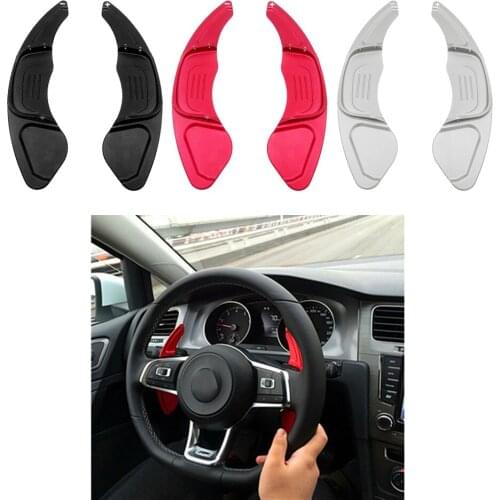 2pcs Car Steering Wheel Shift Paddle Shifter Extended For VW Golf 7 GTI Scirocco 2015 2016