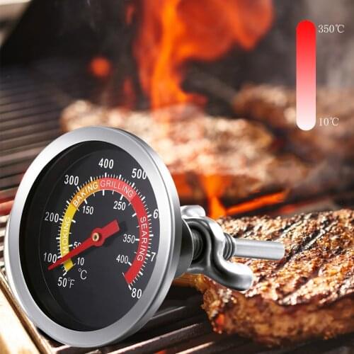 BBQ Oven Grill Food Temp Gauge Temperature Gauge Oven Thermometer Meat Barbecue Thermometer for Kitchen Cooking