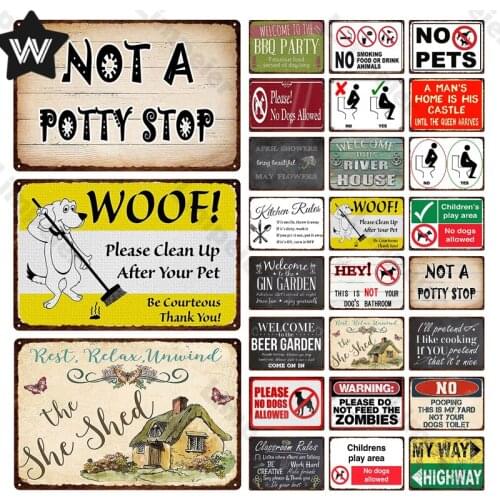 Family Rules Metal Plaque Vintage BBQ Party Sign Bar Home Wall Decor Sign Retro Metal Poster Tin Sign Man Cave Pub Kitchen Plate