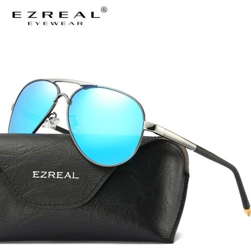 EZREAL New Brand Polarized Sunglasses Men Classic Retro Pilot Glasses Color Polaroid Lenses Driving Women Sunglasses 8503