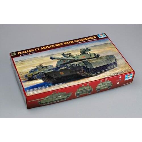 Trumpeter 00394 1/35 Italian C1 Ariete MBT with uparmored - Scale Model Kit
