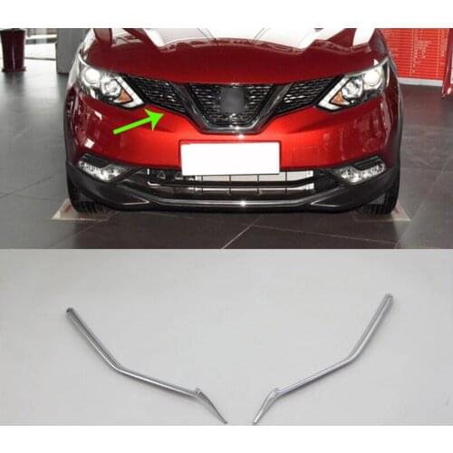 Exterior car Accessories Car body kits ABS front grill trim 2 pcs For Nissan Qashqai 2016