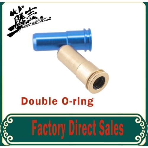 High seal CNC Tactical Aluminum Double O-ring Air Seal M4 Nozzle for Airsoft AEG Shooting Paintball Hunting Accessories