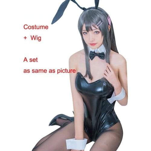 Anime Bunny Girl Sakurajima Mai Cosplay Sexy Costume Bar Nightclub Overalls Pole Dance Clothing