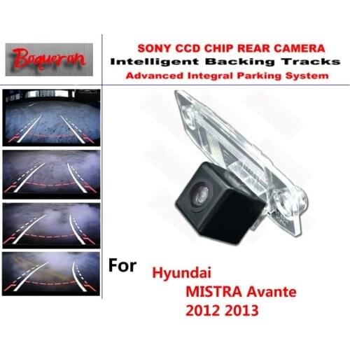 For Hyundai MISTRA Avante 2012 2013 CCD Car Backup Parking Camera Intelligent Tracks Dynamic Guidance Rear View Camera