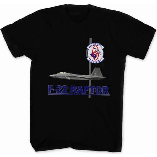 US Air Force 94th Fighter Squadron F-22 Raptor T-Shirt. Summer Cotton O-Neck Short Sleeve Mens T Shirt New S-3XL