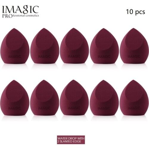 IMAGIC 10 Pcs Makeup Soft Sponge Puff Professional Makeup Puff Sponge For Cosmetics Bigger Combination Packages Official Product
