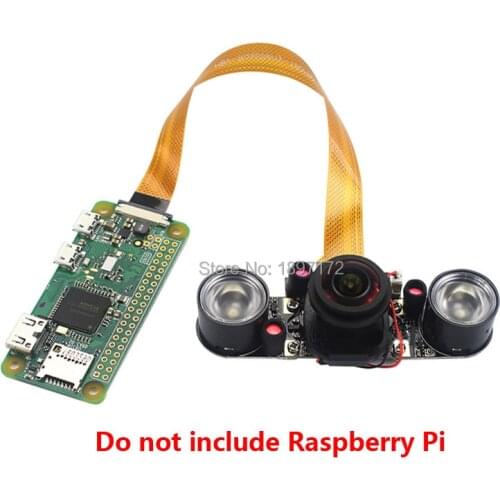 Raspberry Pi IR-CUT Camera 5MP Fisheye Lens 175 degree for Raspberry Pi 4B/3B+/Zero W