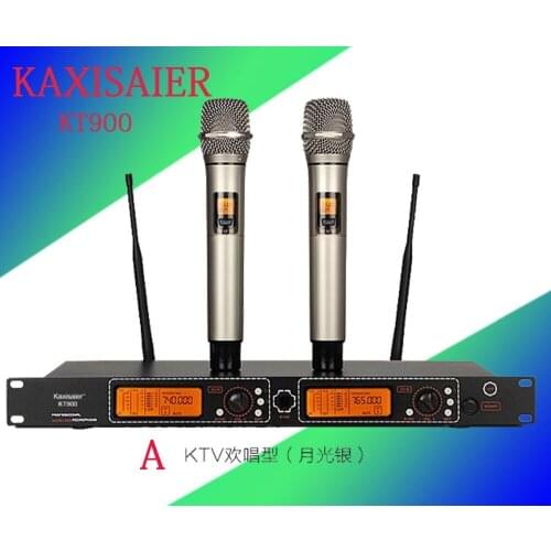 KAXISAIER KT900 professional stage wireless microphone works KTV microphone