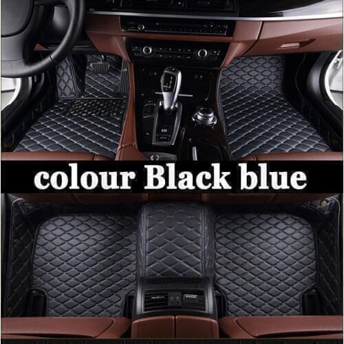 Leather Car Floor Mats For Audi RS 5 2012-2014 Year Custom Automobile Carpet Cover Car Accessories