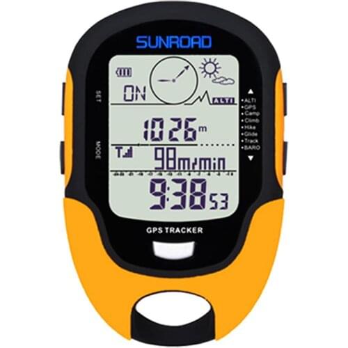 SUNROAD Multifunctional Handheld USB Compass Altimeter Barometer Digital Watch