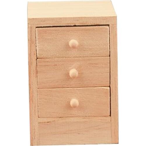 1/12 Dollhouse Night Table Model Baby Doll Furniture Supplies Scenery Decor