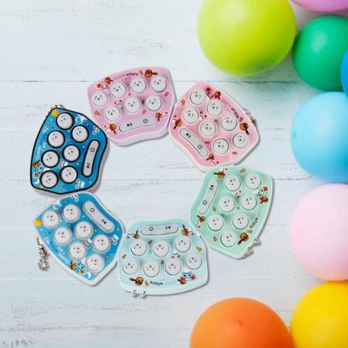 2021 New Childrens Hand-held Hamster Game Machine Keychain Macarons Mini Soothing Cute Pendant Toy