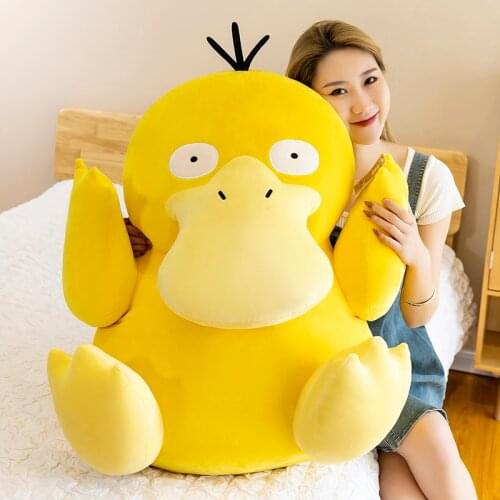 Large Size Anime Duck Psyduck Plush Toy Pokemon Stuffed Doll Pillow Birthday Present Christmas Birthday Gift For Kids Children