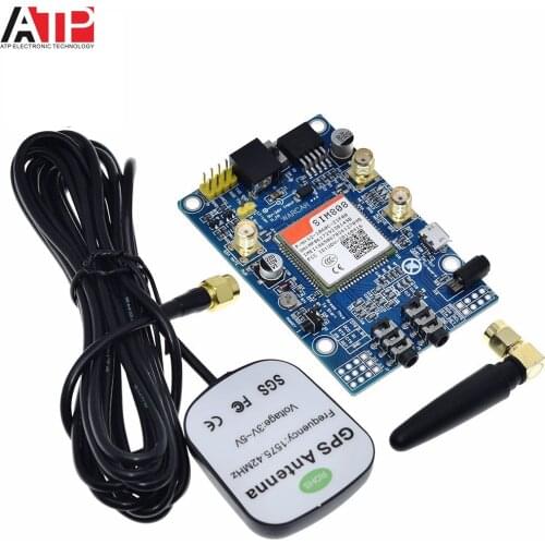 SIM808 instead of SIM908 module GSM GPRS GPS Development Board IPX SMA with GPS Antenna available for Raspberry Pi for arduino