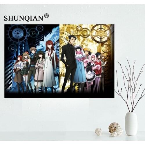 Steins;Gate Canvas Cloth Poster for Home Decor painting Art Custom Print Picture