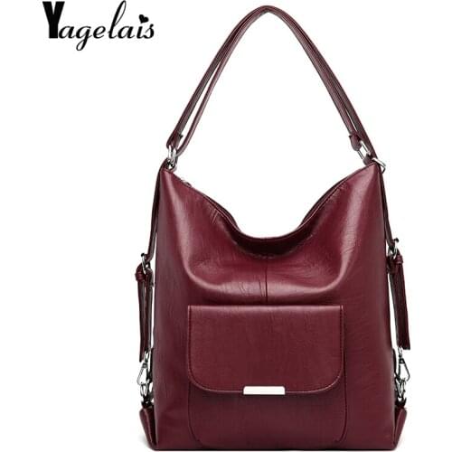 Retro Soft Women Crossbody Bags Luxury Vintage Brand Designer Shoulder Bags for Female Top-handle Casual Big Totes