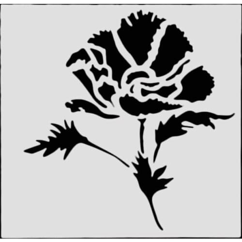 15*15 Flower Layering Stencils for Diy scrapbook/photo album Decorative Embossing coloring,painting stencil,home decor