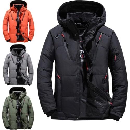 High Quality Thick Warm Winter Jacket Men Hooded Thicken Duck Down Parka Coat Casual Down Men Coat