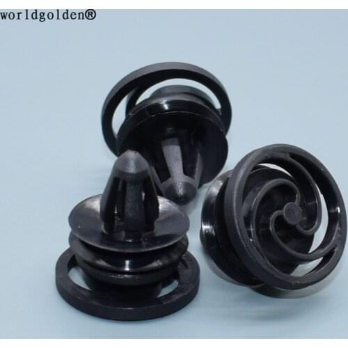 Worldgolden 100pcs auto plastic fasteners Trim Panel Retainer for VW 6K0868243C