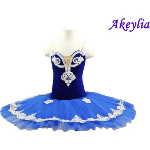Royal Blue Ballet tutu Dance costume Adult tutu with Leotard for Girls Ballet Dress Women Pre-Professional Tutus Sky Blue bird