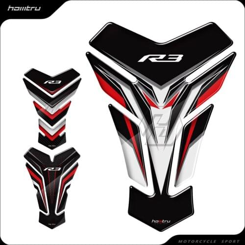 3D Motorcycle Tank Pad Protector Case for Yamaha YZF R3 From 2015