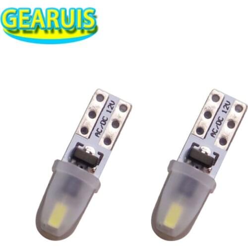 100Pcs AC 12V T5 led 2 SMD 3014 LED Instrument Panel Speedometer Dashboard Light Bulbs LED cold white 12v AC/DC universal