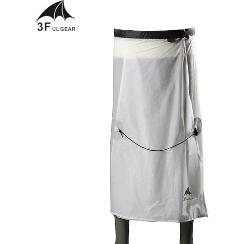 3F UL GEAR Rain Skirt 15D Nylon Tyvek Silicon Coating Outdoor Camping Hiking Lightweight Waterproof