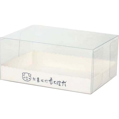 80% Hot Sale 10Pcs Portable Transparent Cake Puddings Mousse Boxes Packaging Dessert Container
