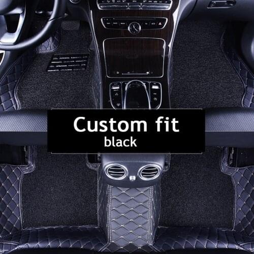 Free shipping!! Luxury Double layer fabric car floor mats for KIA K2/3/4/5 Kia Cerato Sportage Optima Maxima carnival rio ceed
