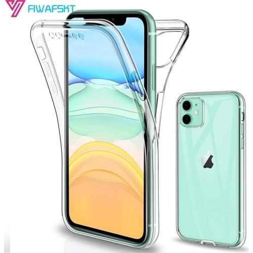 360 Full Body Case for iPhone 11 Pro Max 7 8 6 6s Plus Cover PET + Soft TPU for iPhone X XS Max XR 5 5s SE Silicone Case Cover