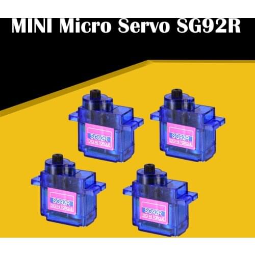 4pcs/lot SG92R Micro Digital Servo 9g for RC Airplane Helicopter Car Boat Robot Spare Part