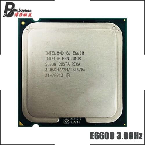 Intel Pentium Dual-Core E6600 3.067 GHz Dual-Core CPU Processor 2M 65W 1066 LGA 775